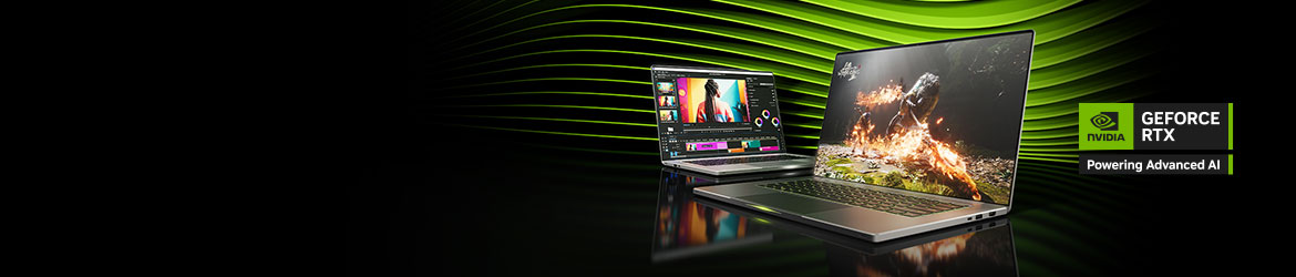 Game Changer Angetrieben von NVIDIA Blackwell bieten die GeForce RTX™ 50 Series Laptop-Grafikprozessoren Gamern und Entwicklern bahnbrechende Möglichkeiten.