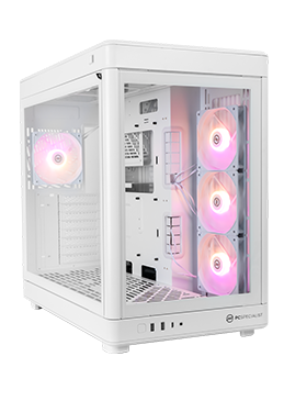 White Gaming PC Case